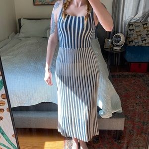 Zara Knit Stripe Maxi Dress